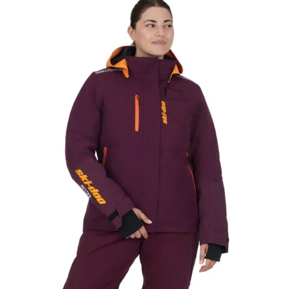 NWT Ski-Doo Women Vasa+ Jacket Snowmobile Ski Jacket Purple Size L $399 FLH73